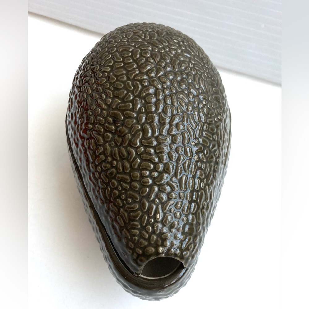 Ceramic Guacamole dish container to serve guacamole avocado shaped dish vintage